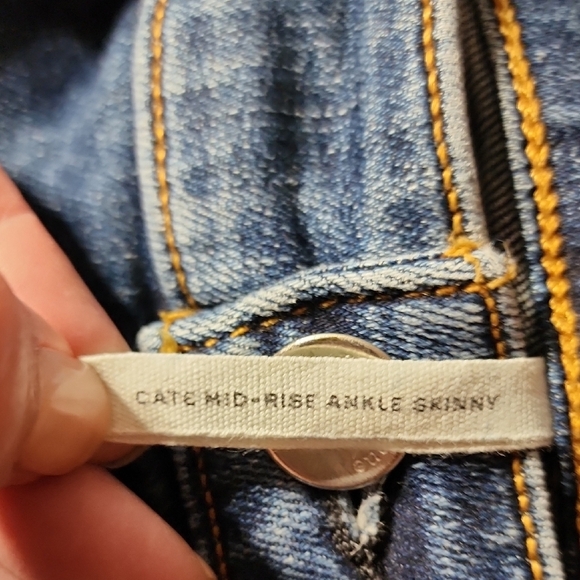 Rag & Bone Trending Skinny Blue Jeans with Authentic Distressed Look In Size 26 - Picture 8 of 9